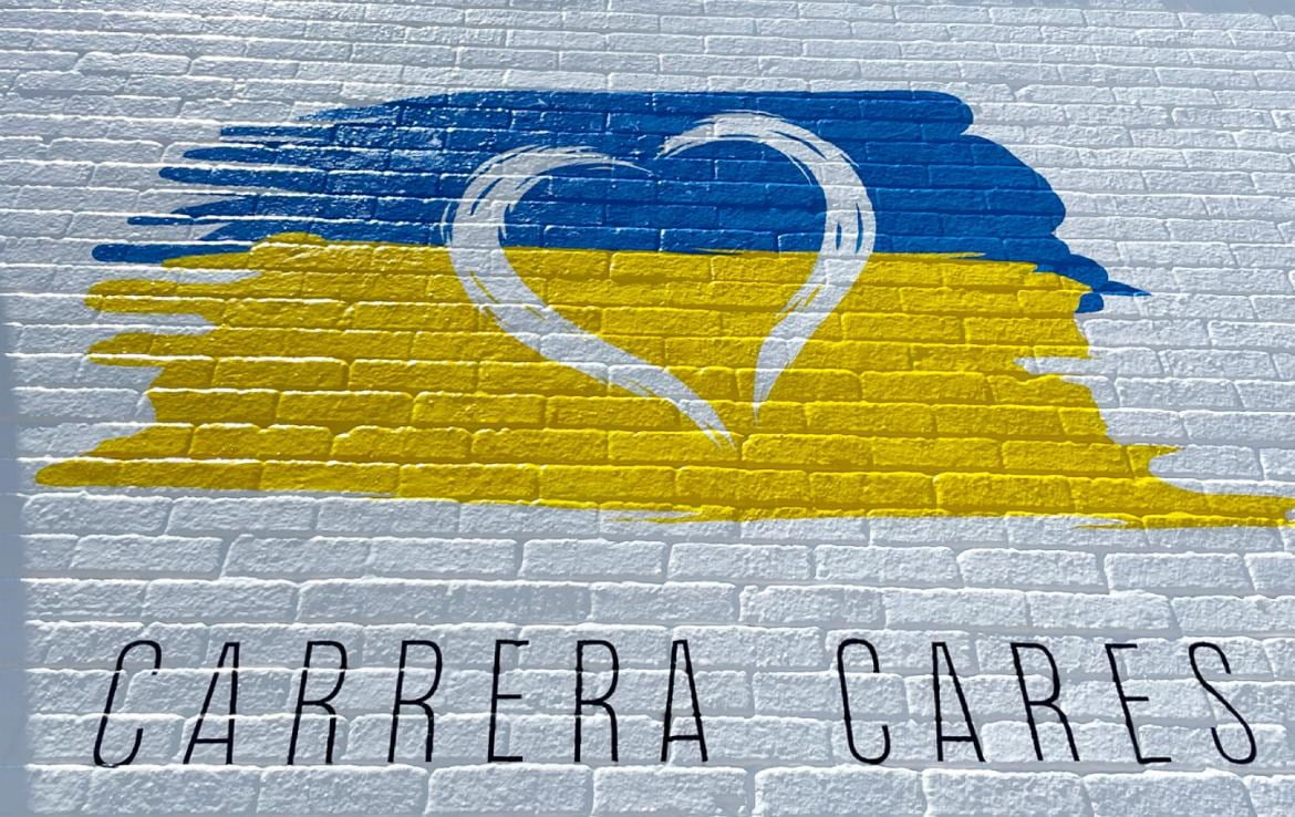 ‘Fence of Love’ Art Exhibit Goes Live at Carrera Cafe to Raise Donations for Ukrainians