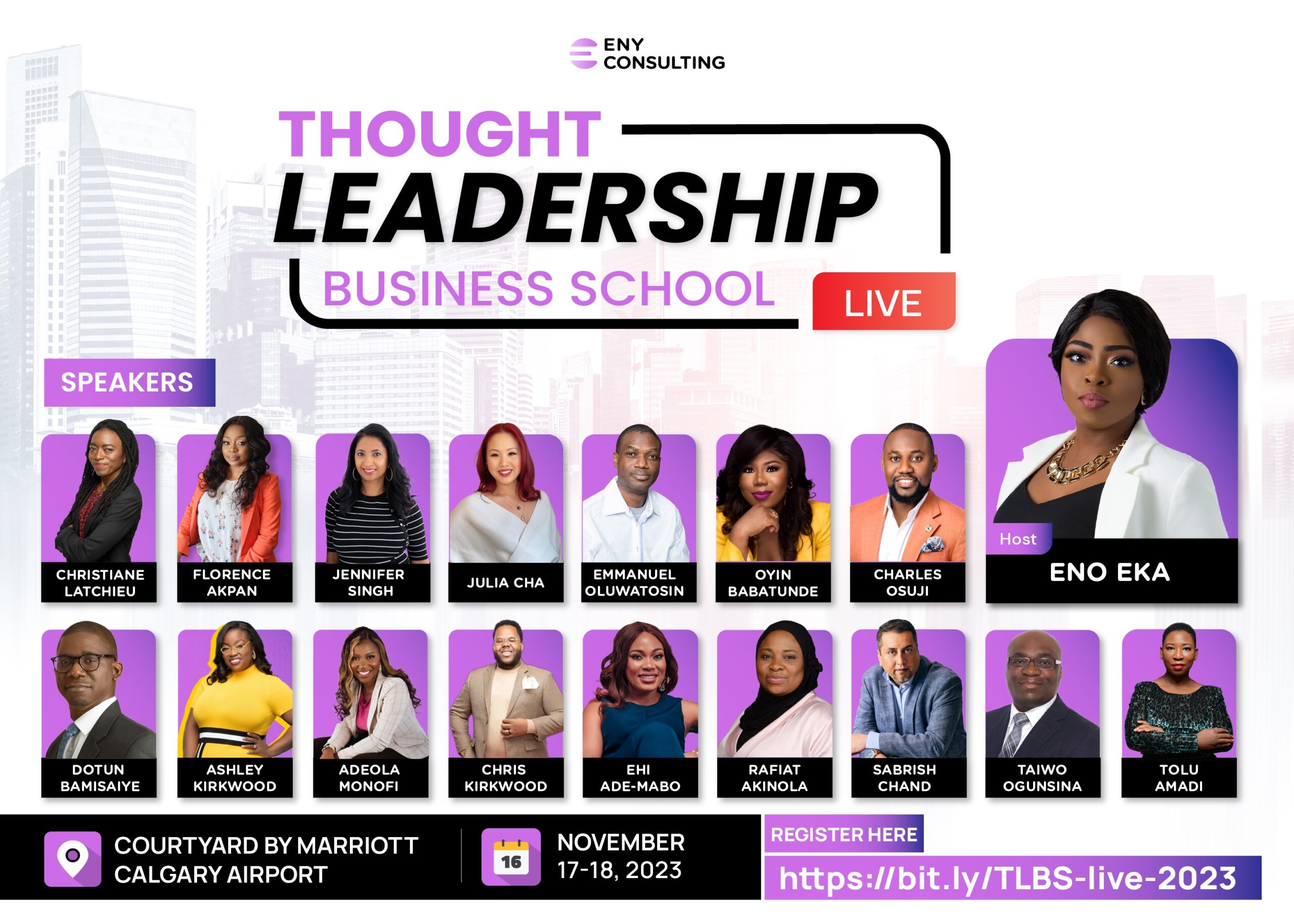 Eny Consulting Inc. Announces Thought Leadership Business School Live 2023 for Immigrant Professionals in Canada